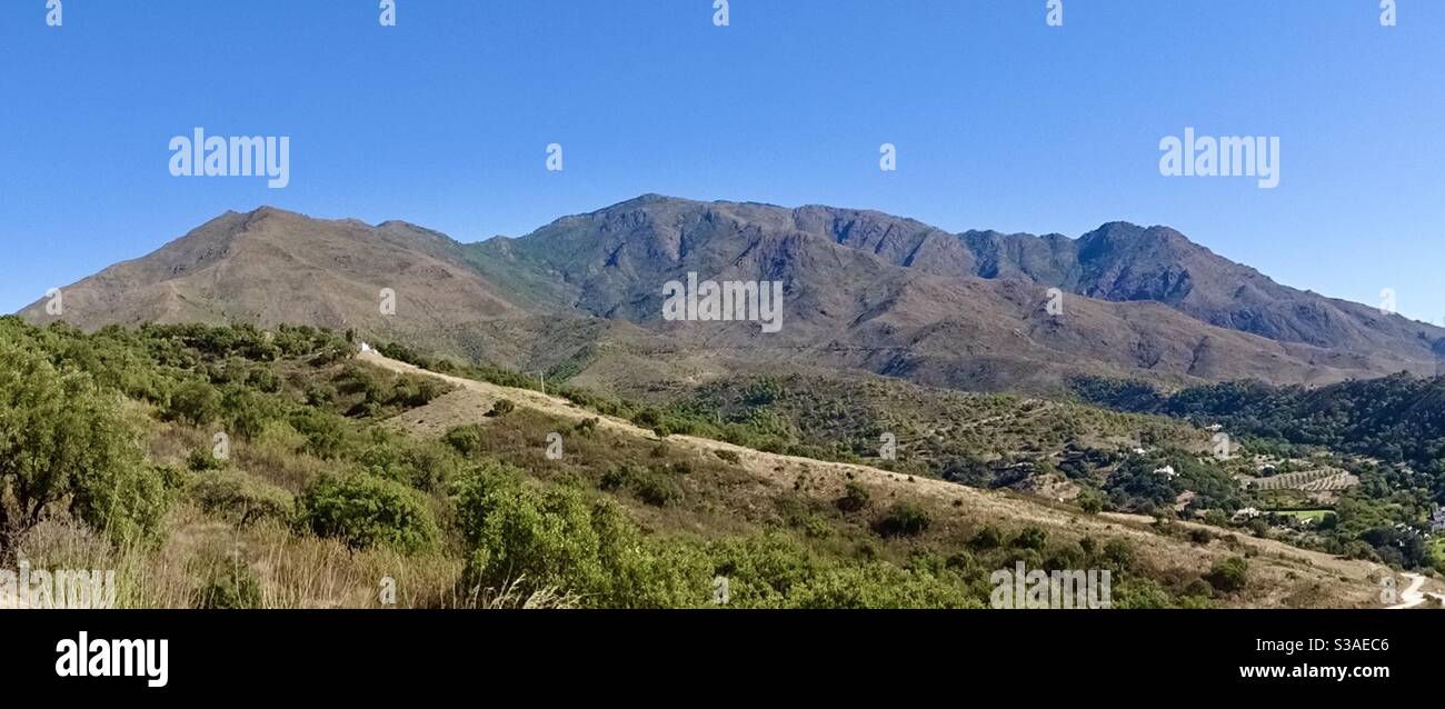 Le montagne Bermeja nel sud della Spagna Foto Stock