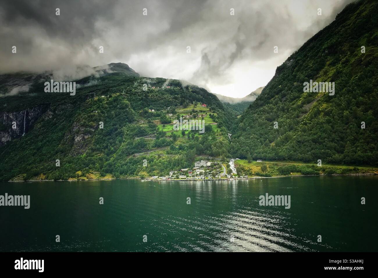 Il Geirangerfjord, Norvegia. Foto Stock