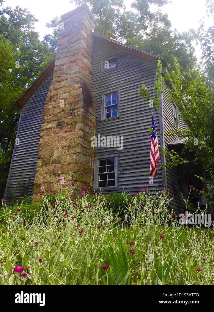 Siti Homestead, Seneca Rocks, Monongahela National Forest, West Virginia, Stati Uniti - Immagine stock catturata con smartphone