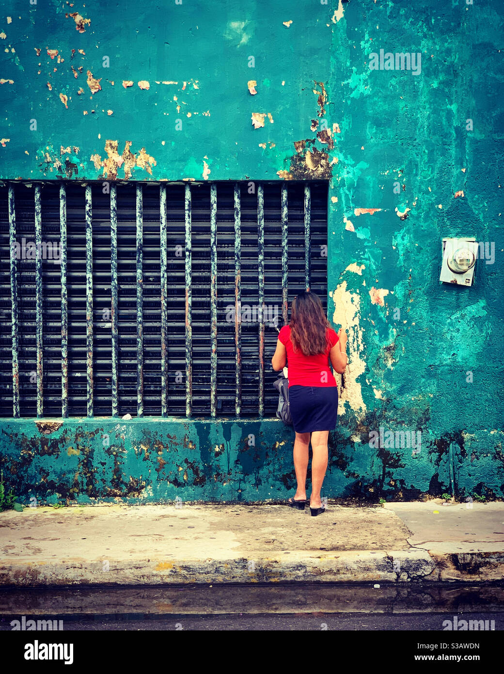 Le donne in rosso Foto Stock