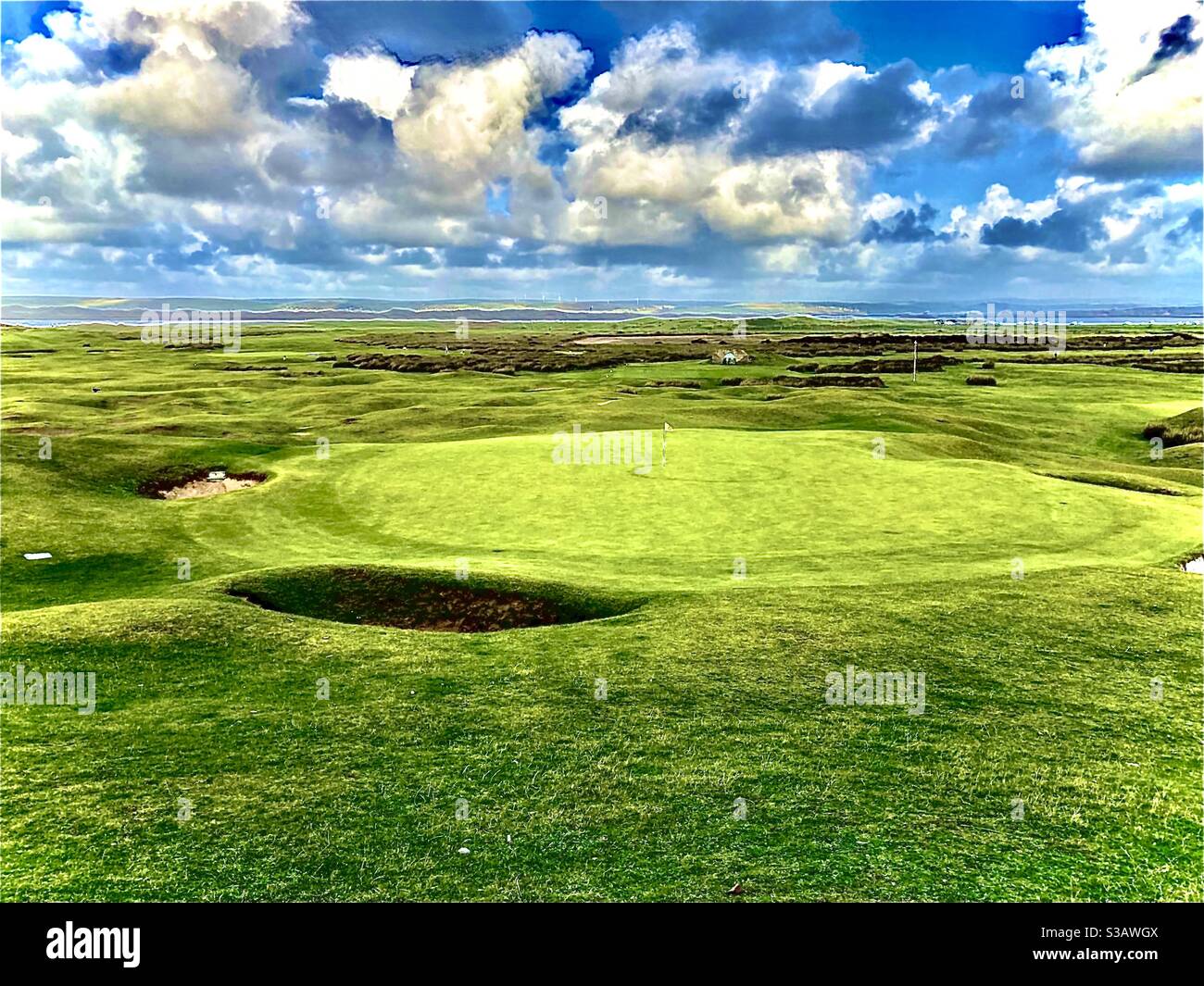Campo da golf Northam Burrows, a ovest di ho!, a nord del Devon Foto Stock