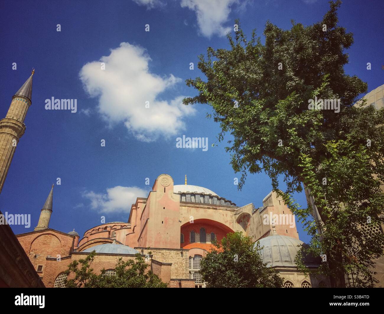 Hagia Sophia - Istanbul Turchia Landmark - Immagine stock catturata con smartphone