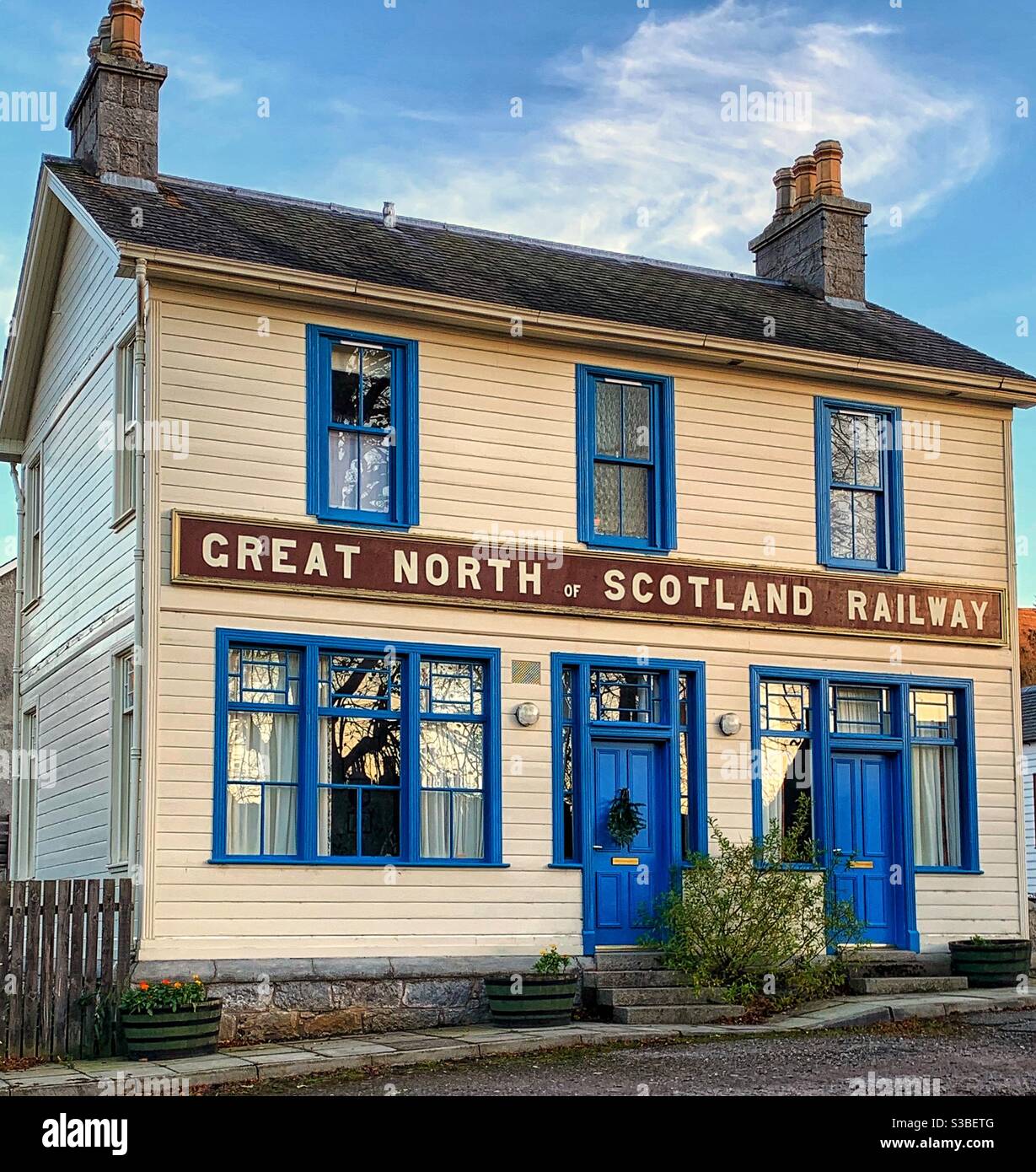 Great North of Scotland Railway Building, Braemar. Foto Stock