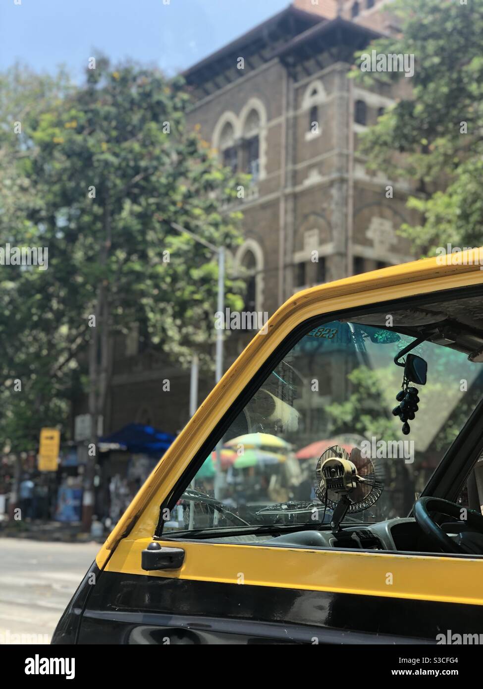 Fan in auto Foto Stock