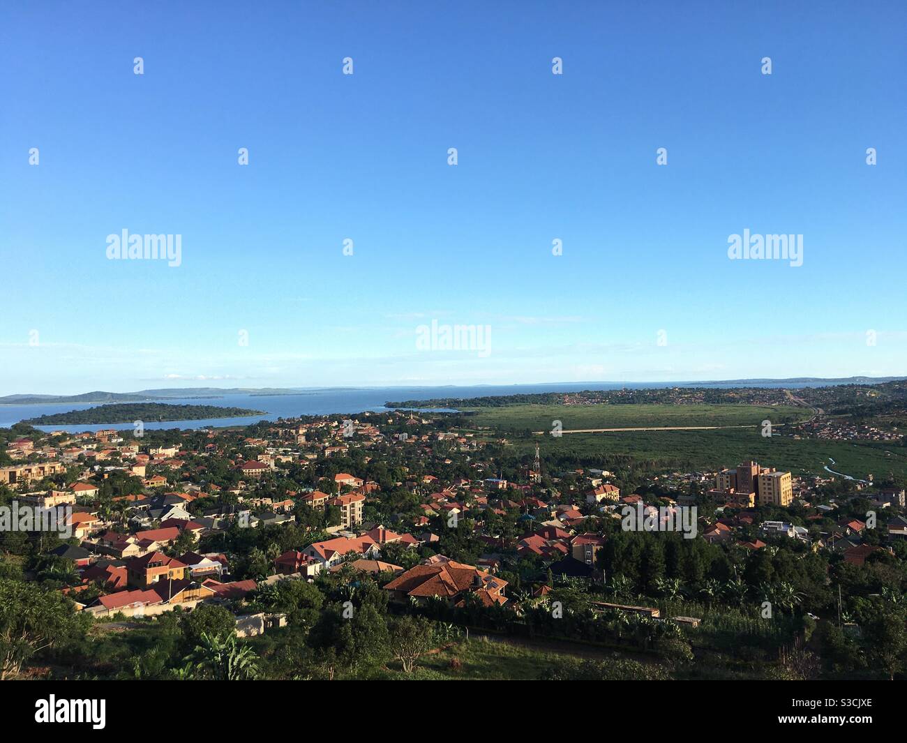 Lago Victoria a Kampala, Uganda Foto Stock