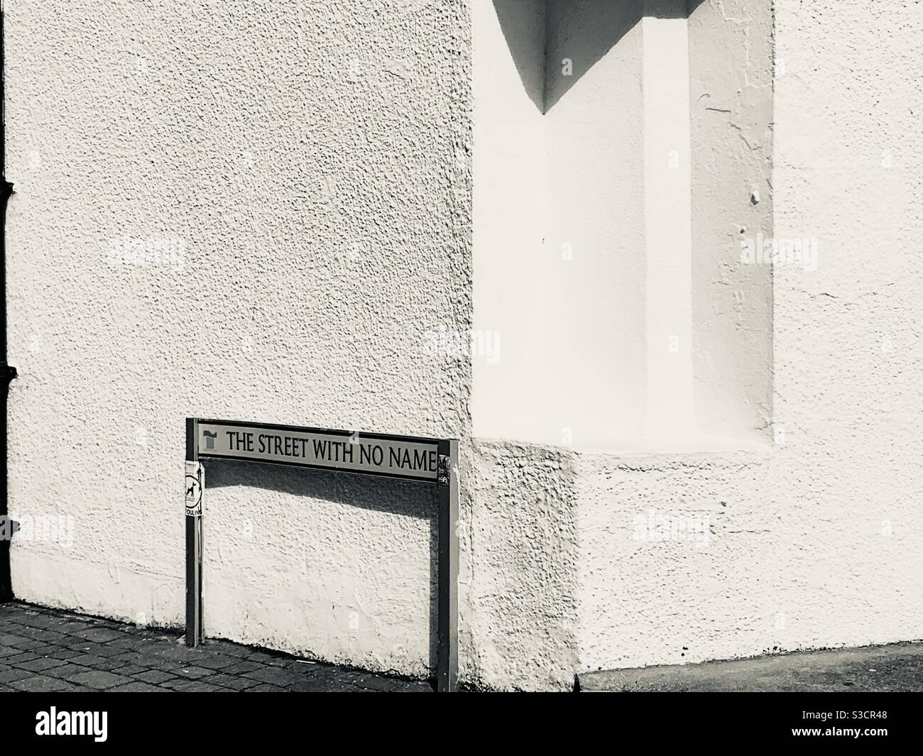La strada senza nome in teignmouth Devon Foto Stock