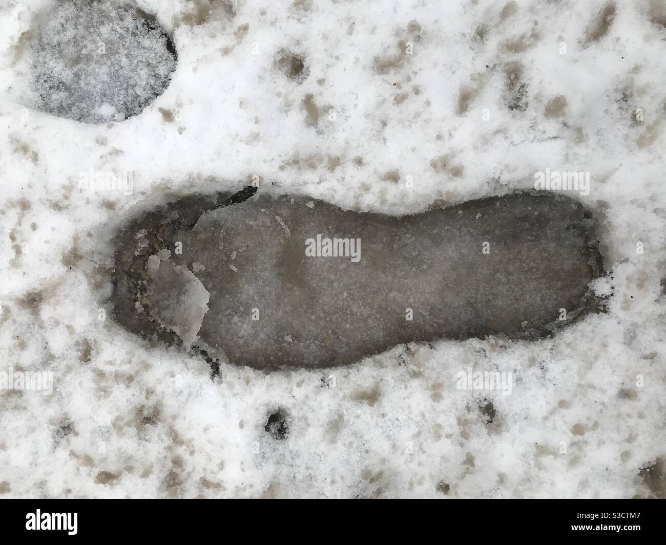 Ingombro con la neve Foto Stock