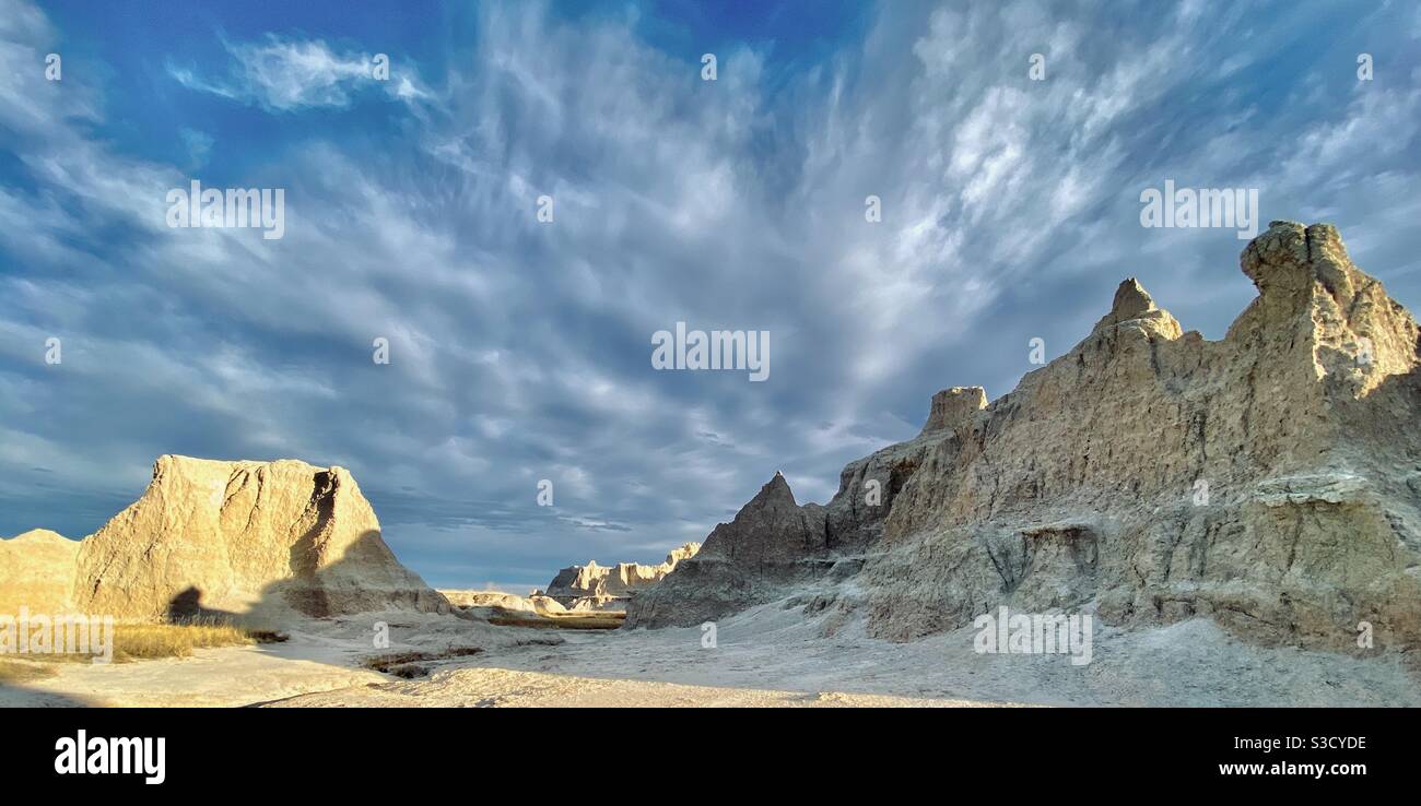 The Badlands, South Dakota, Stati Uniti Foto Stock