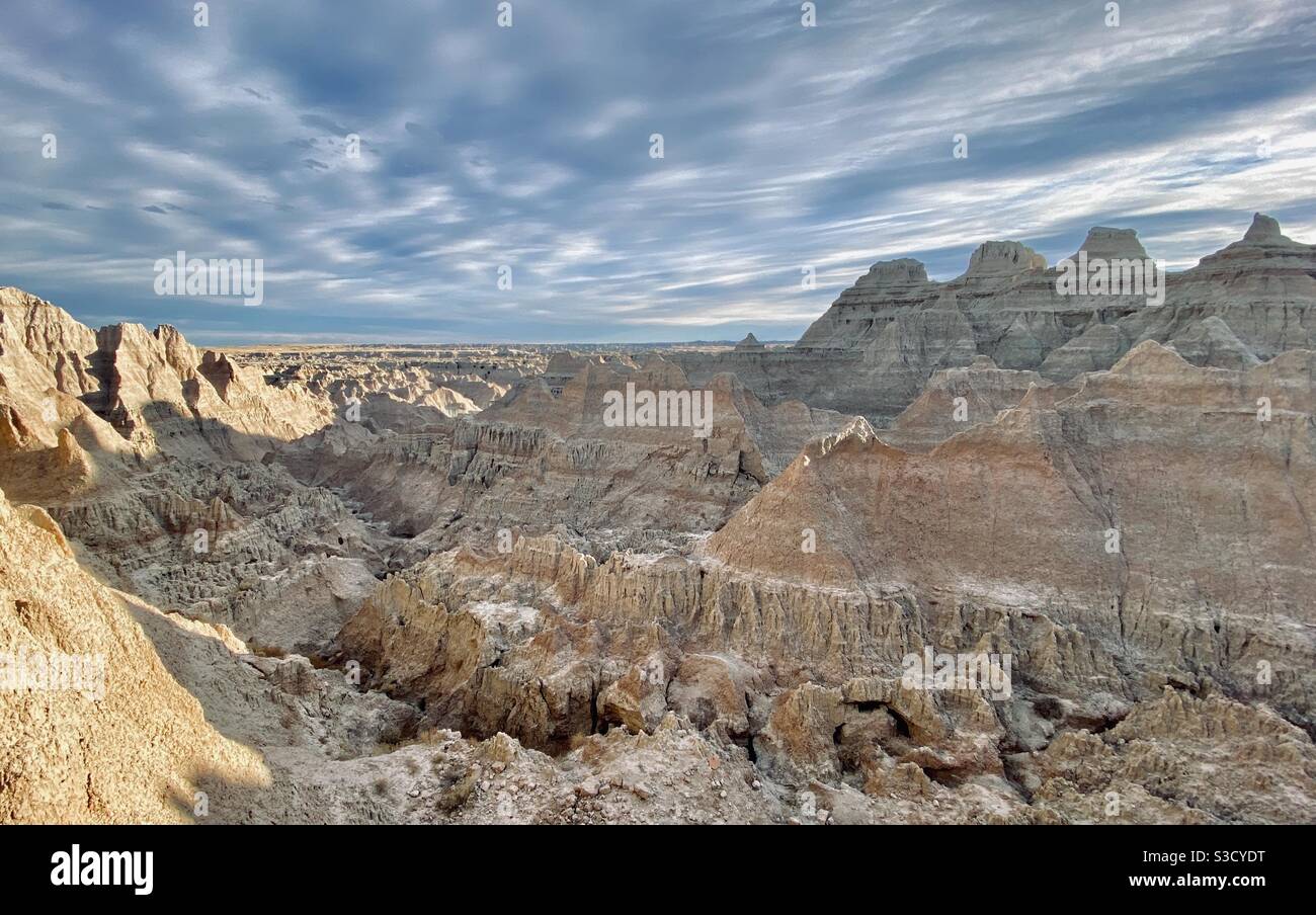 The Badlands, South Dakota, Stati Uniti Foto Stock