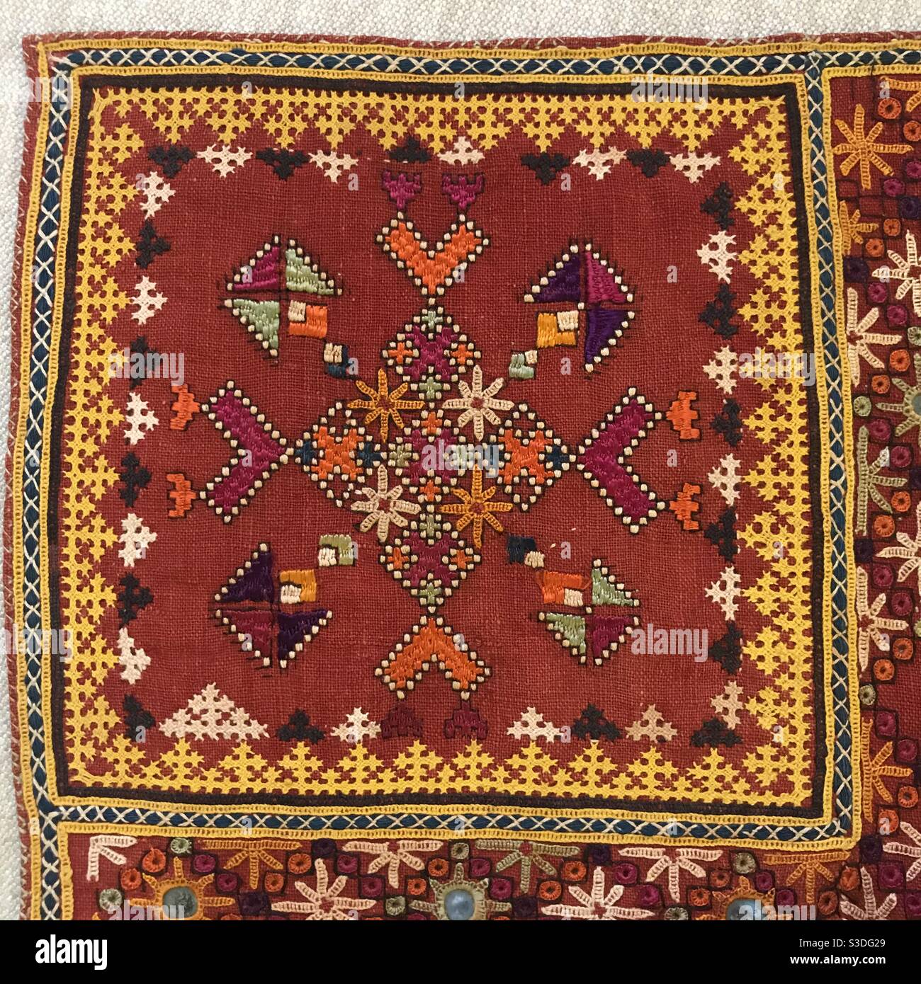 Arte tessile antica da Sindh India Foto Stock