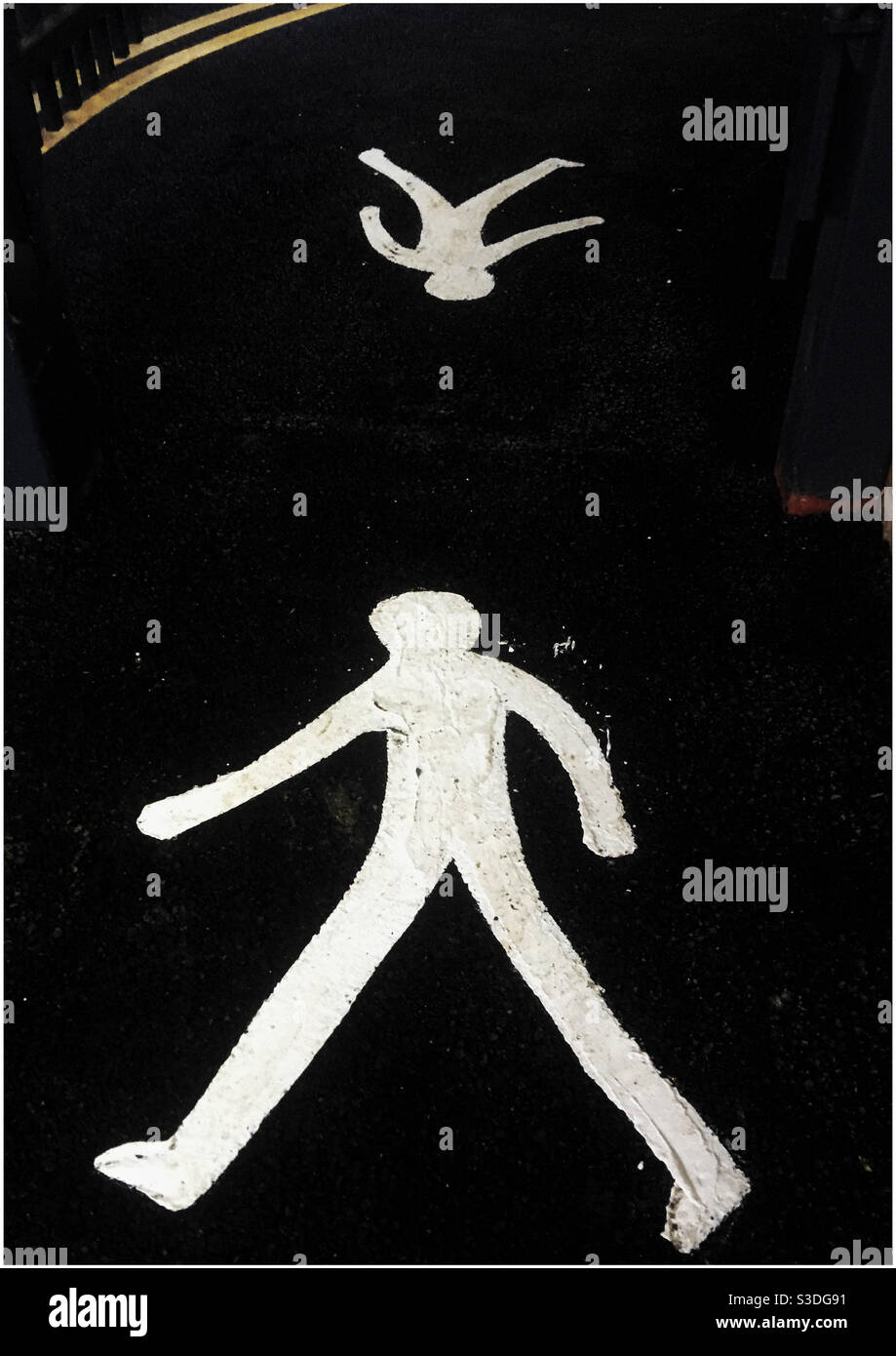 Passerella a East Finchley, Londra - Immagine stock catturata con smartphone