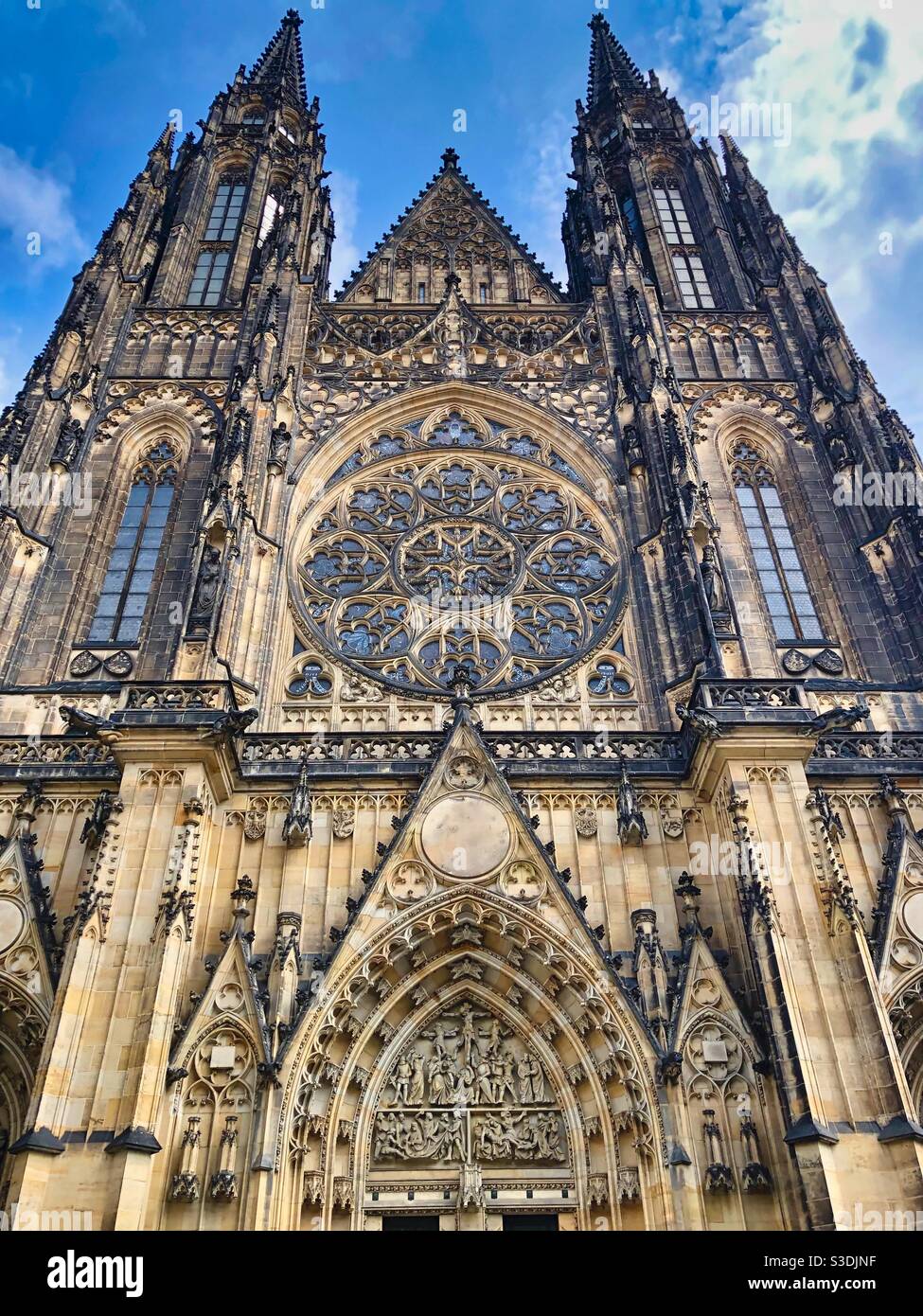 Cattedrale di San Vito a Praga, Repubblica Ceca. - Immagine stock catturata con smartphone