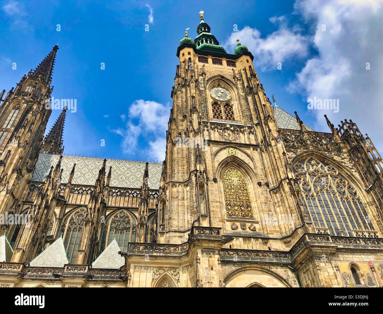 Cattedrale di San Vito a Praga, Repubblica Ceca. - Immagine stock catturata con smartphone