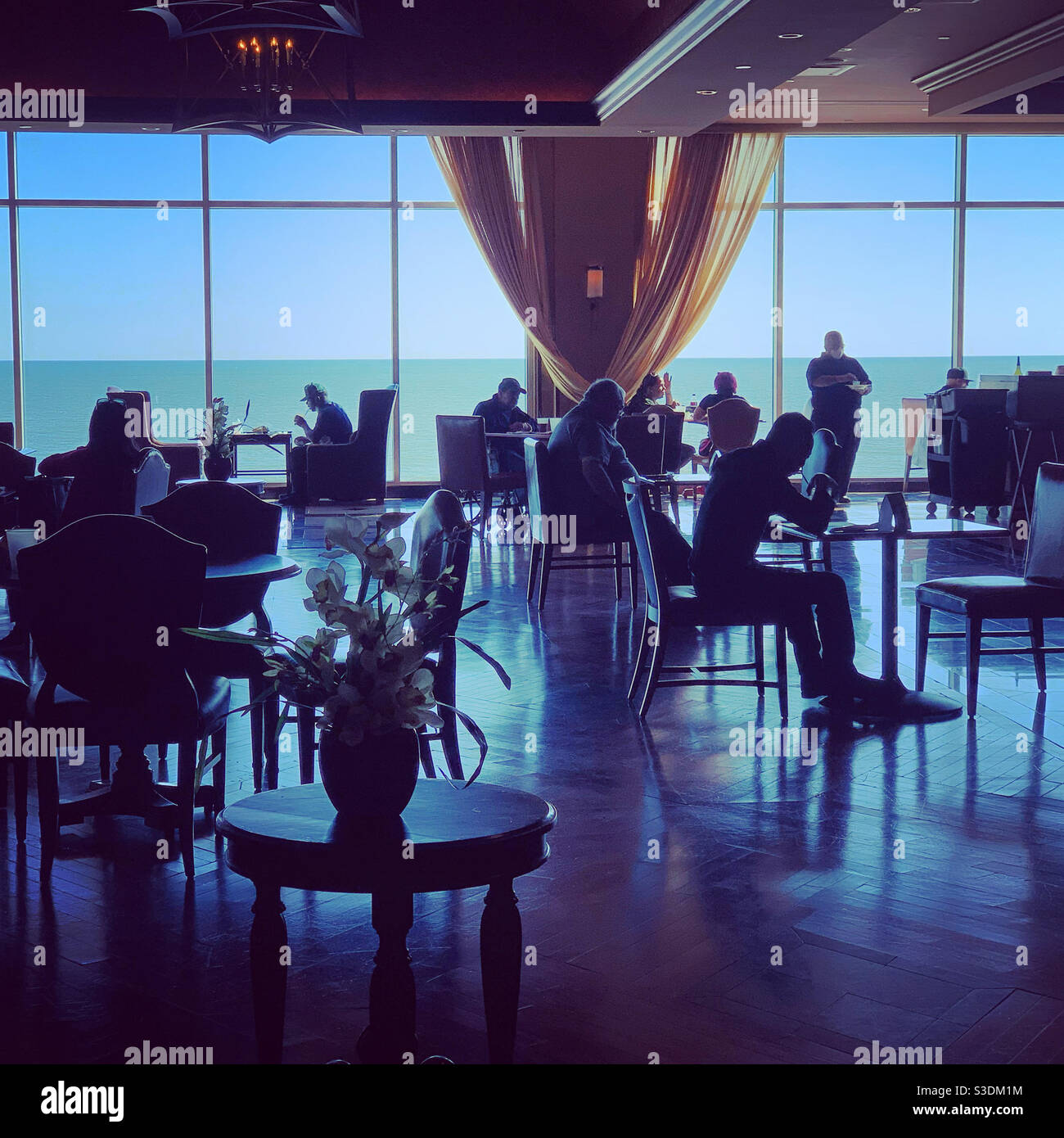 Outdoor, 2020, a pranzo The Laurel Lounge, Bally's Hotel and Casino, Atlantic City, New Jersey, Stati Uniti Foto Stock