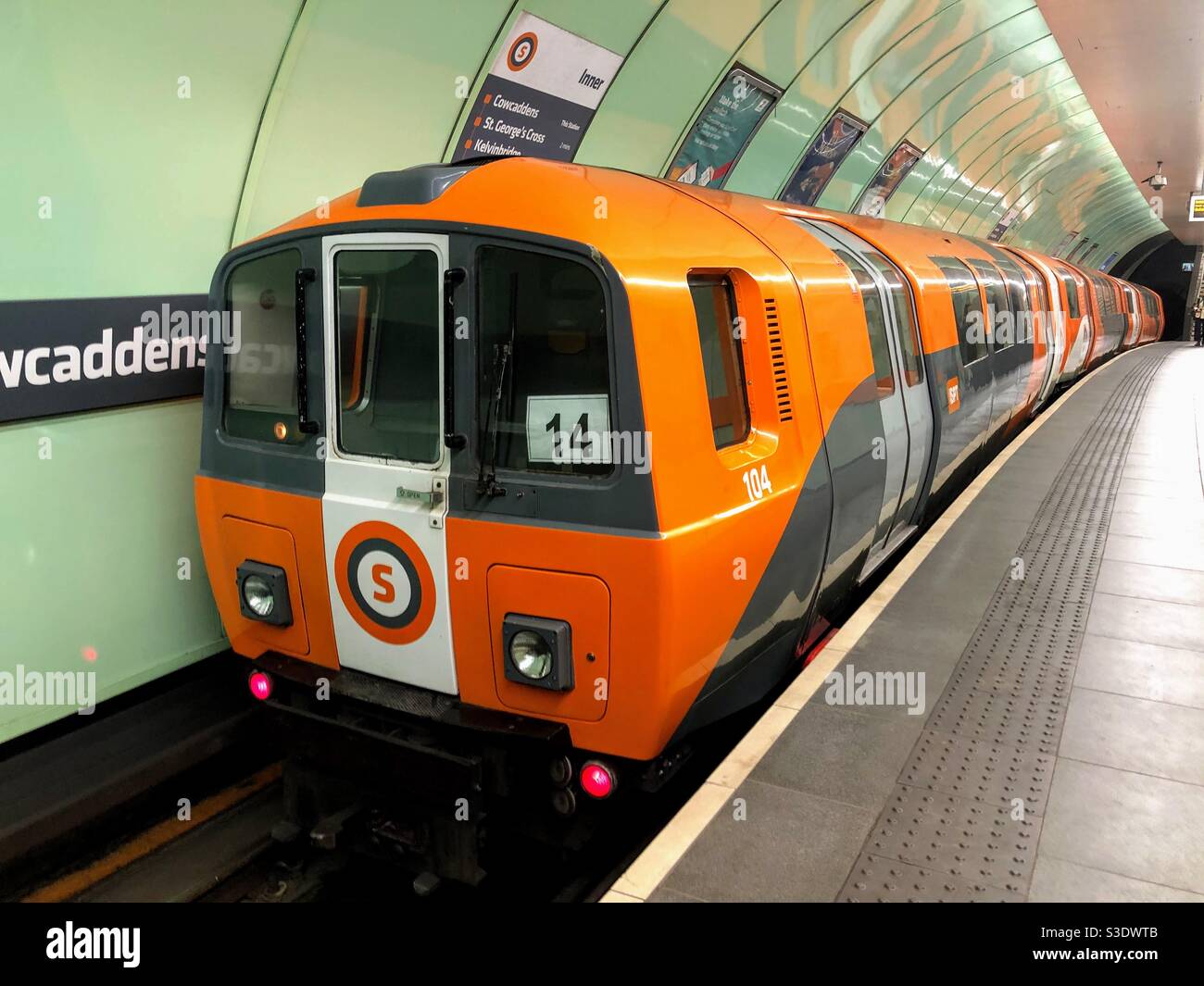 Glasgow Subway, Glasgow, Scozia, Foto Stock