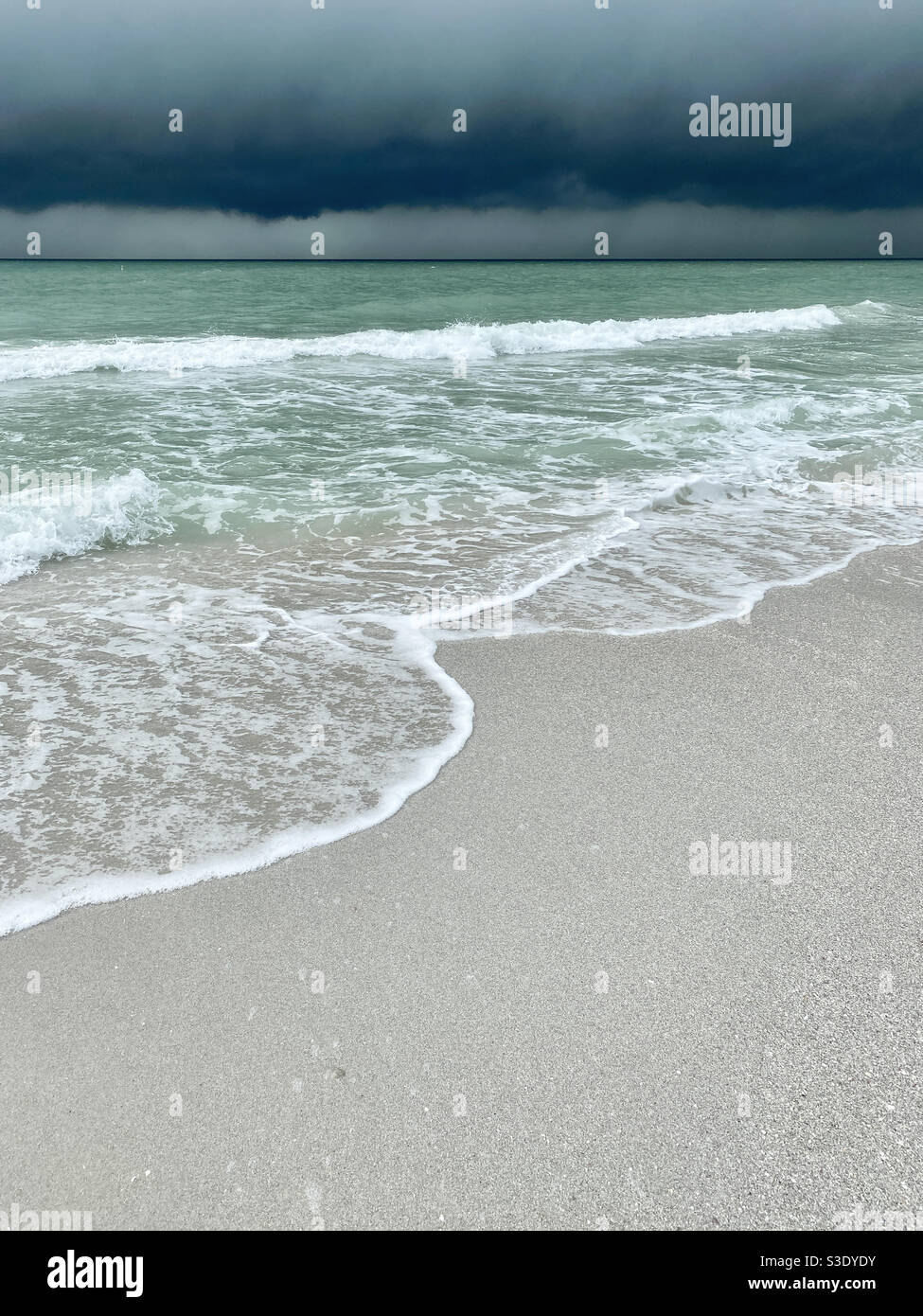 Tempesta nuvole sul Golfo del Messico - Immagine stock catturata con smartphone