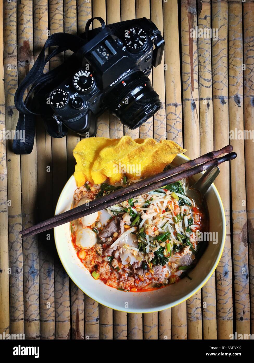 Zuppa di Tom Yum in Thailandia Foto Stock