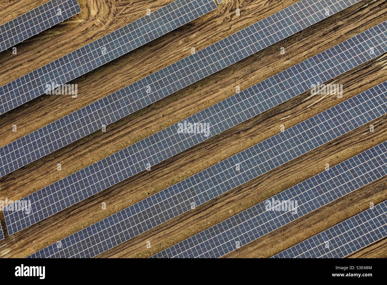 Pannello solare array Foto Stock