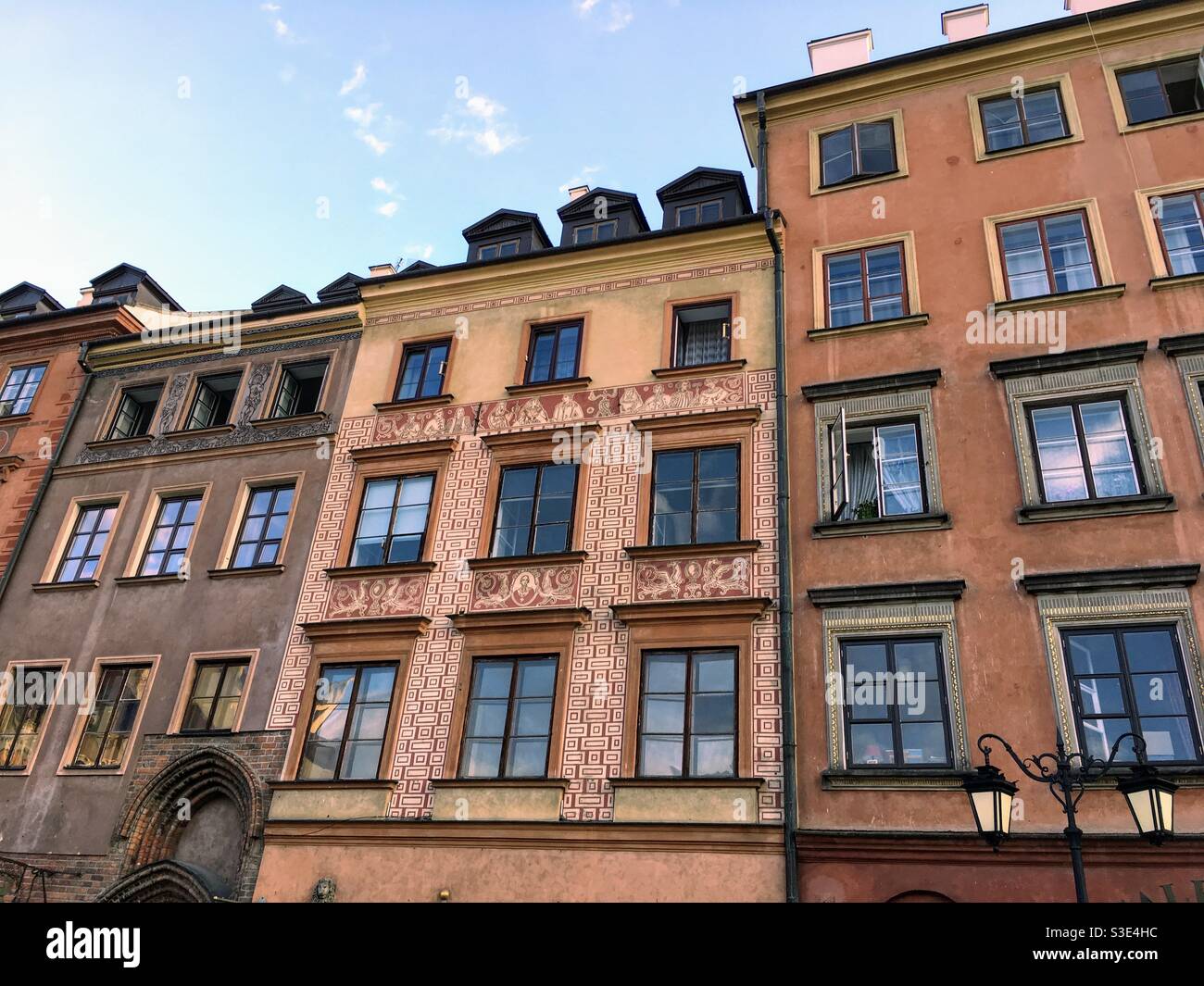 Città Vecchia, Varsavia, Polonia - Immagine stock catturata con smartphone