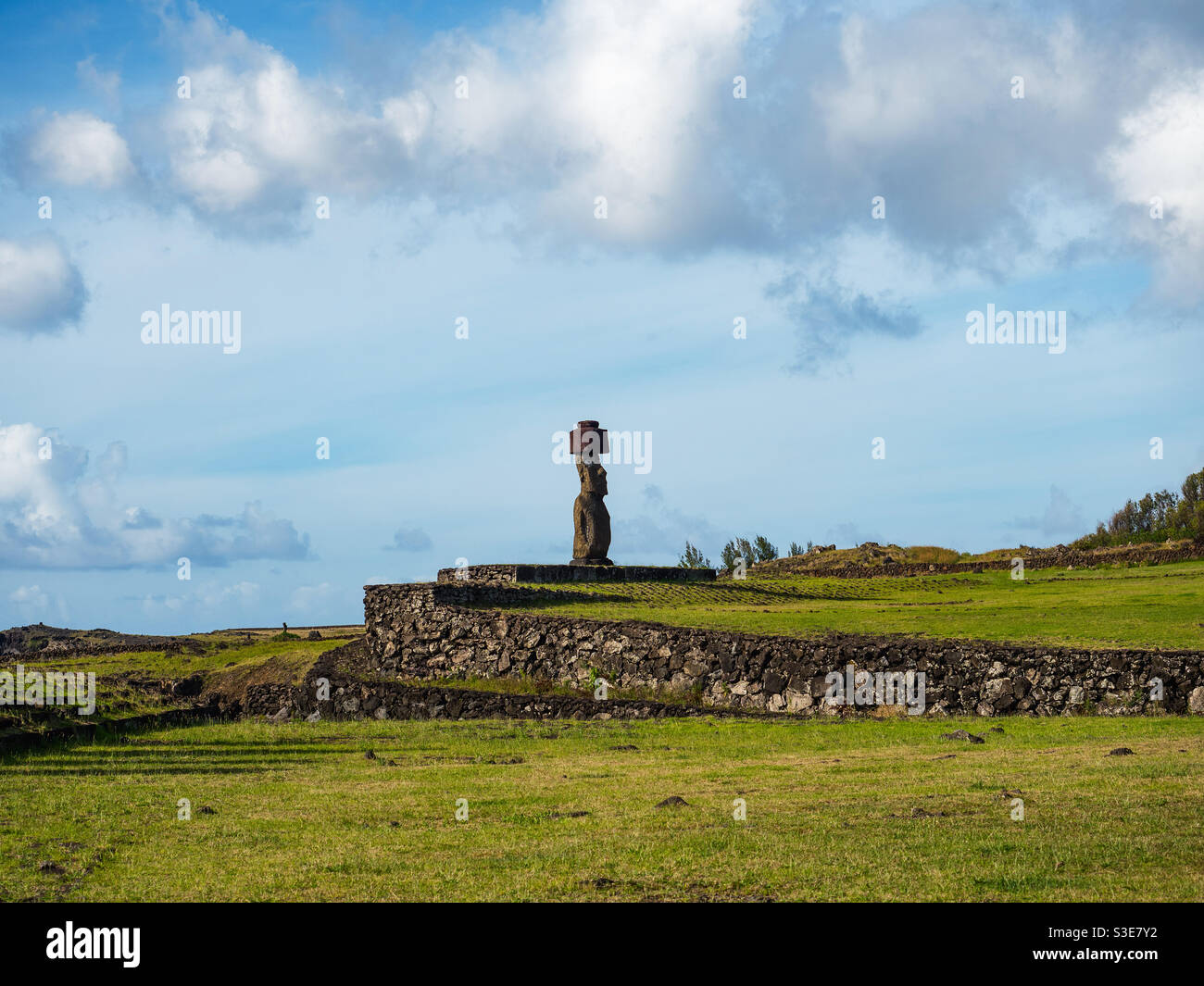 Muai Hanga Roa Isola di Pasqua Foto Stock