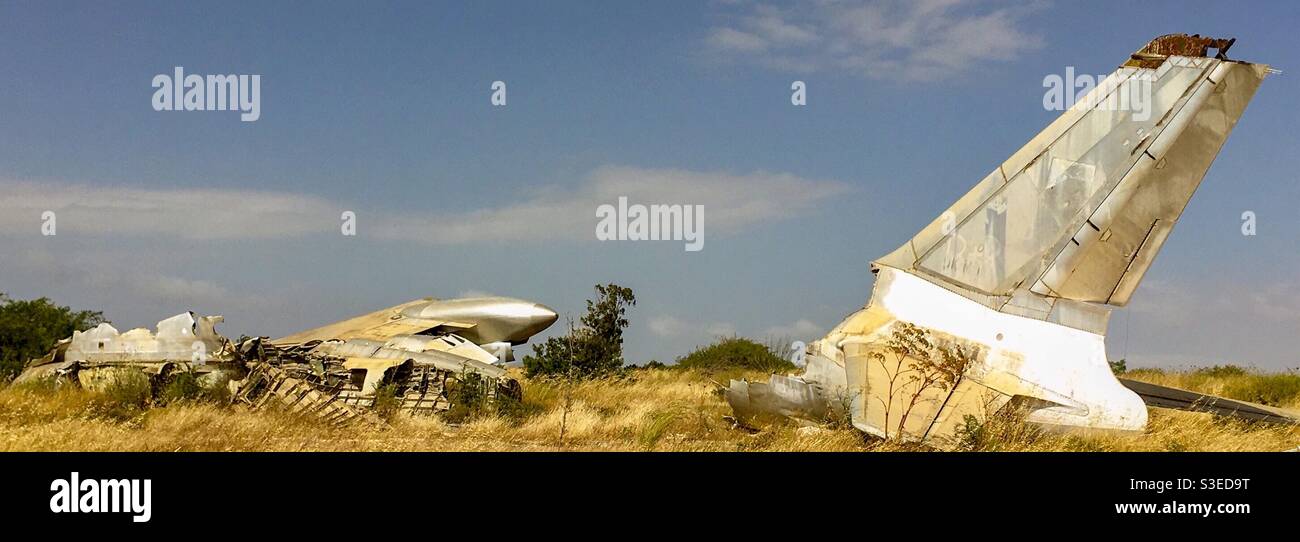 Velivolo grandangolare schiantato Foto Stock