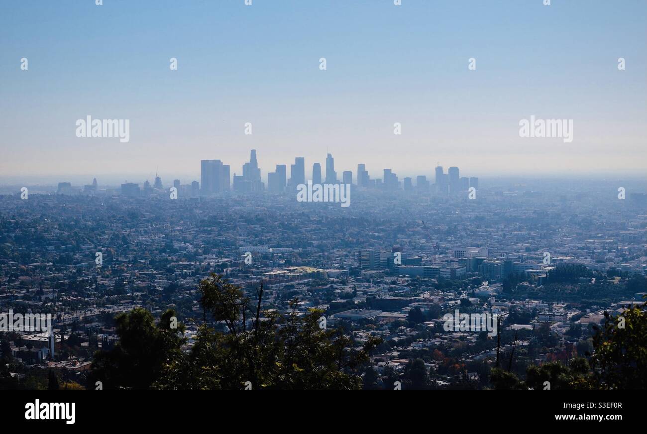 Skyline DEL centro DI LOS ANGELES Foto Stock