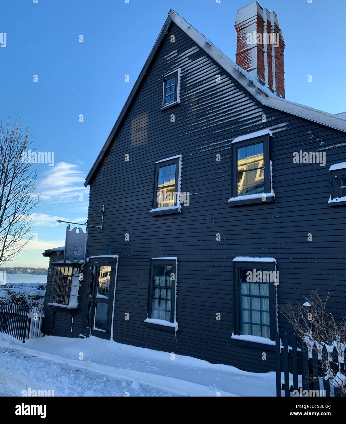 Dicembre, 2020, The House of the Seven Gables, Derby Waterfront District, Salem, Massachusetts, Stati Uniti Foto Stock