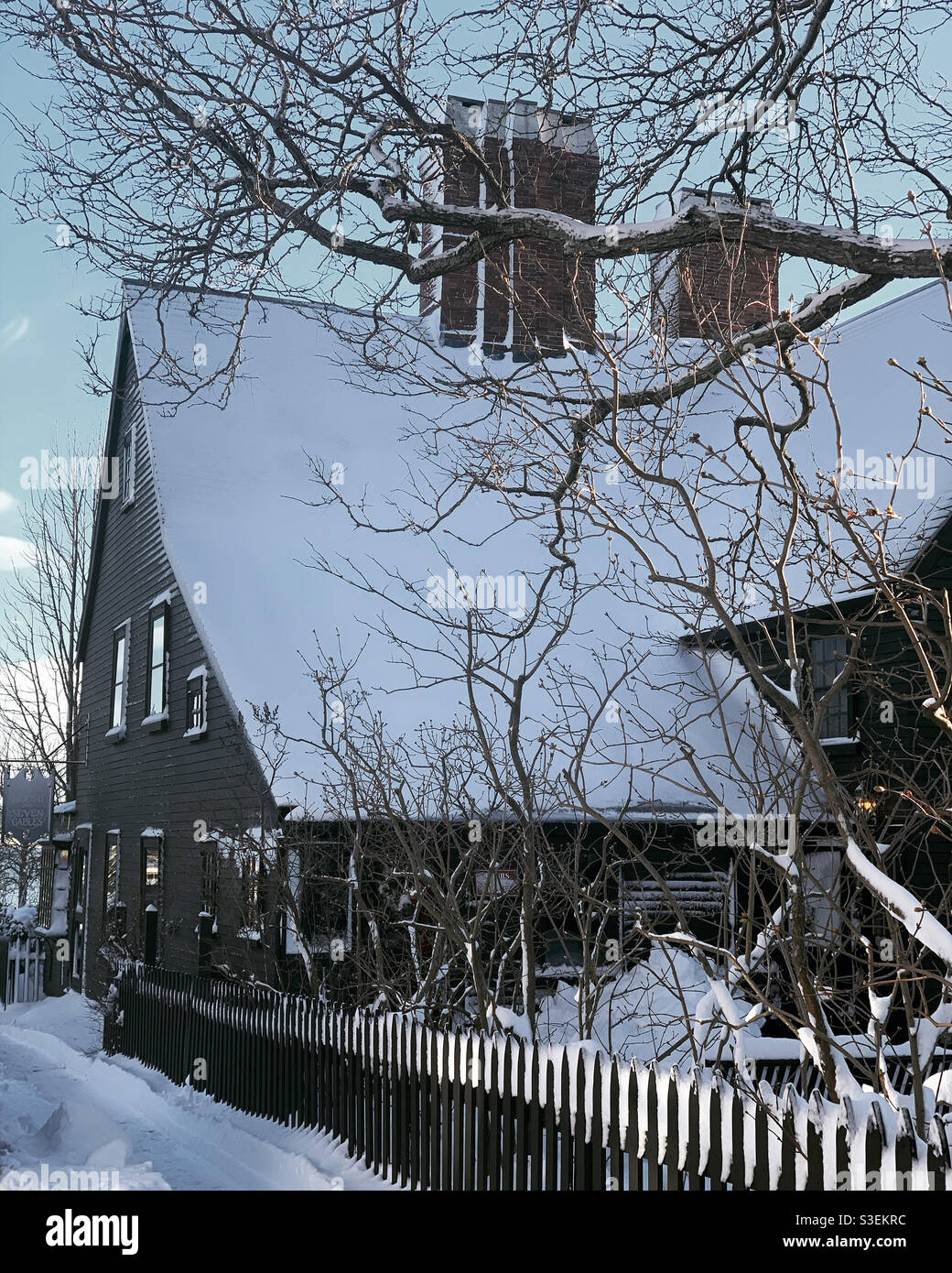 Dicembre, 2020, The House of the Seven Gables, Derby Waterfront District, Salem, Massachusetts, Stati Uniti. Foto Stock