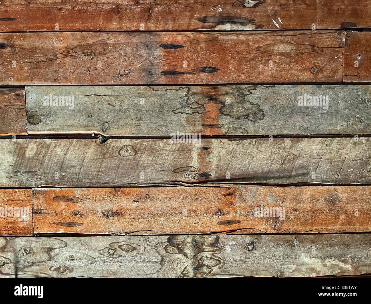 Pareti in legno intemperie - Immagine stock catturata con smartphone