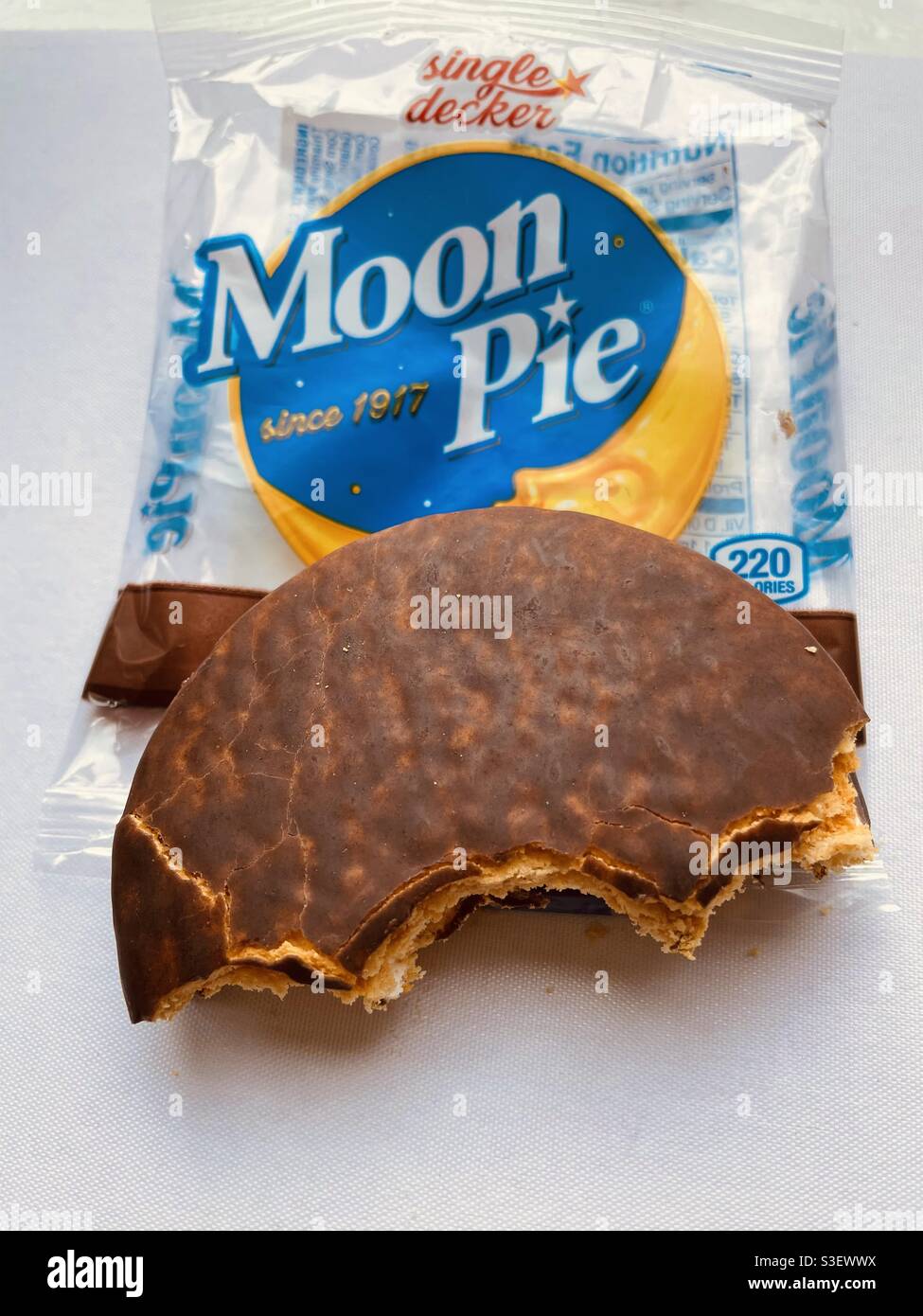 Deliziosa torta luna - Immagine stock catturata con smartphone