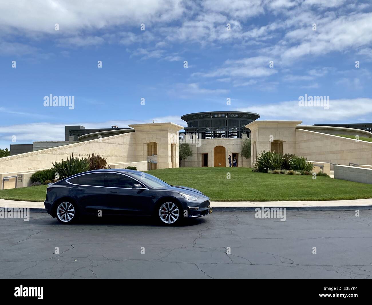 Tesla Model 3 presso la Napa Winery Foto Stock