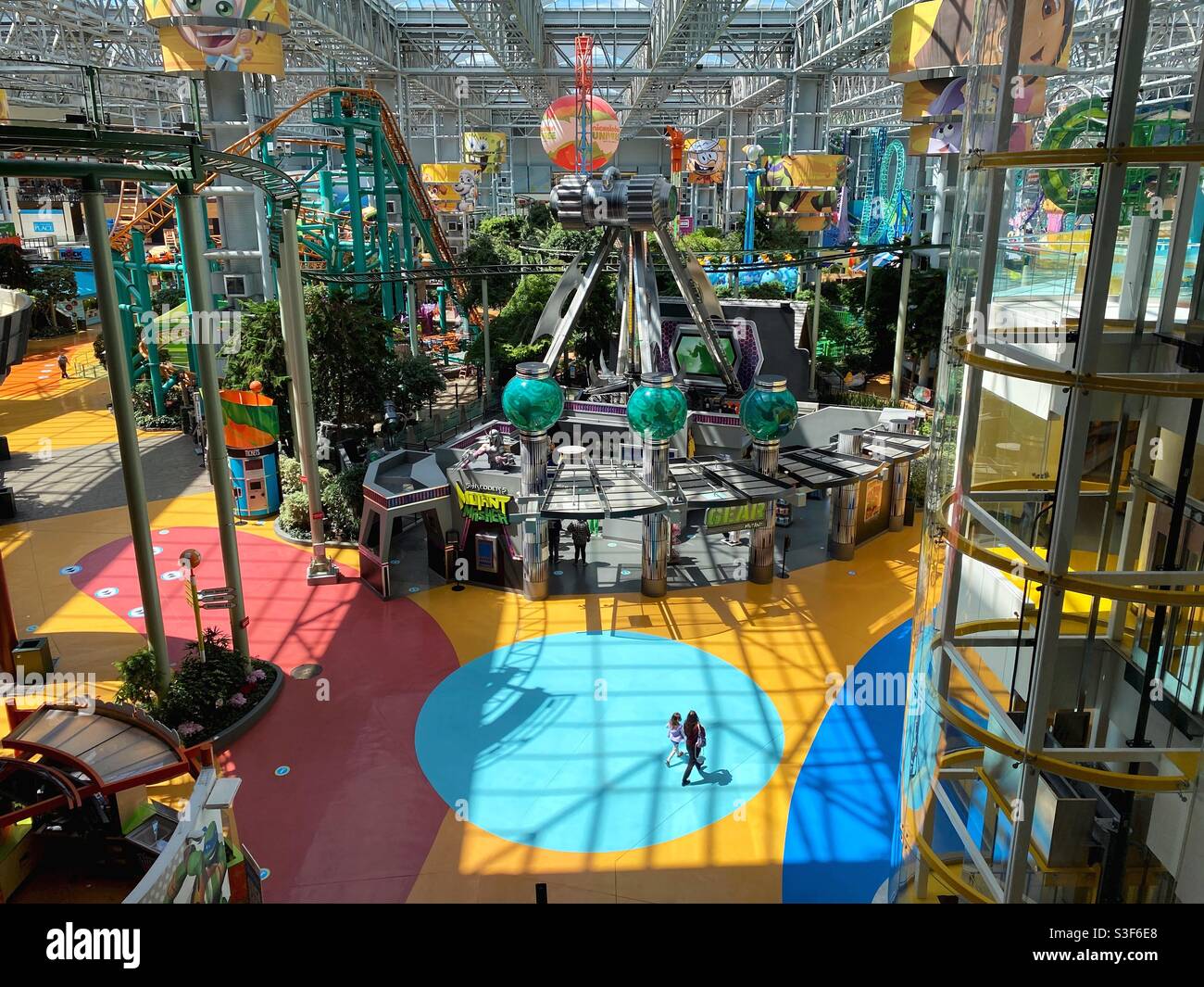 Nickelodeon Universe al Mall of America di Bloomington, Minnesota. Foto Stock