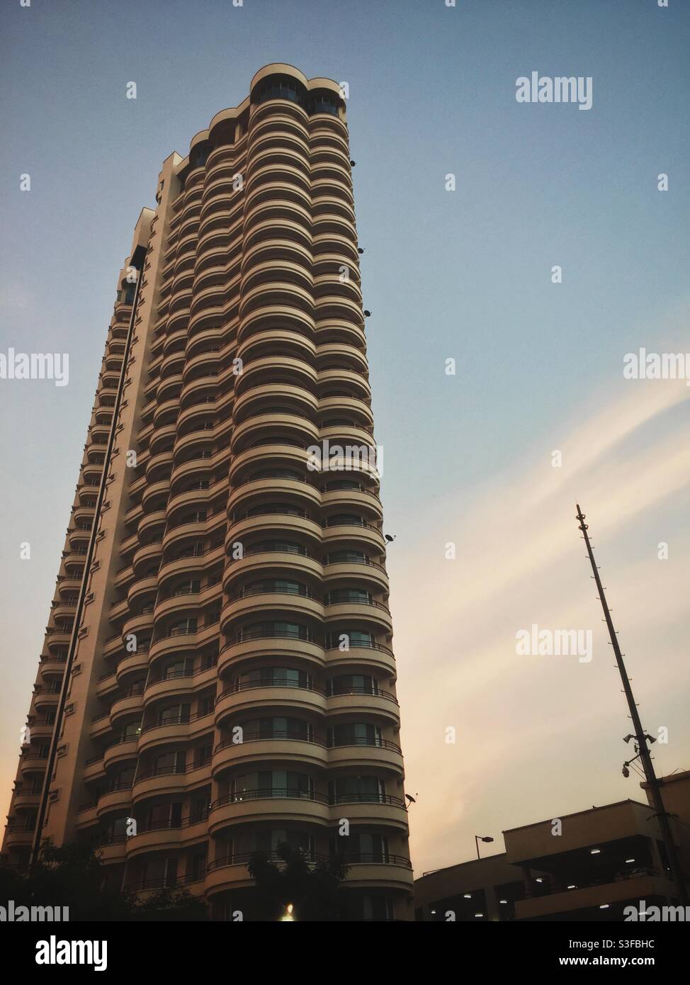 Condominio di nuova costruzione in Penang Island malaysia. - Immagine stock catturata con smartphone