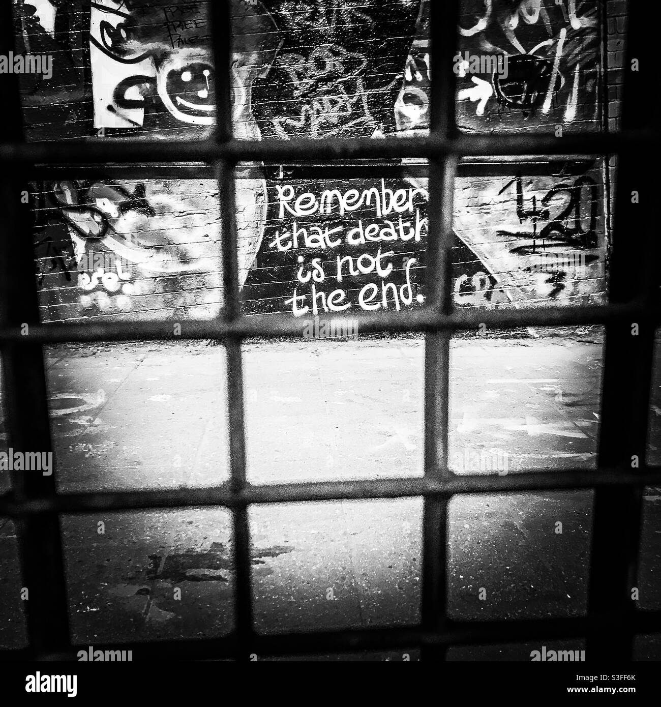 Il Graffiti Tunnel, Waterloo, Londra Foto Stock