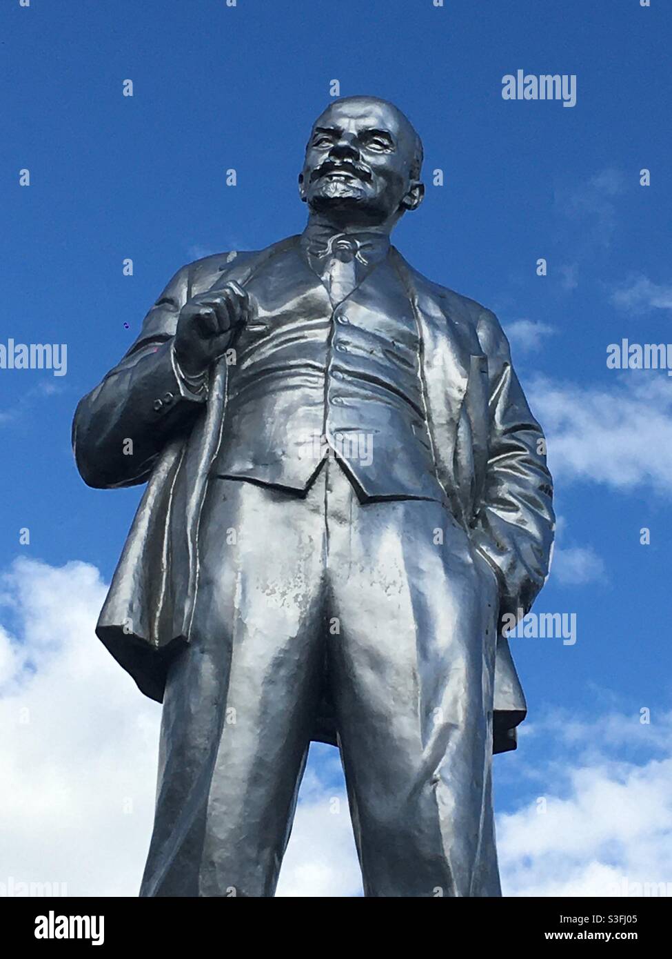 Statua di Lenin in Istra, Regione di Mosca, Russia. Foto Stock