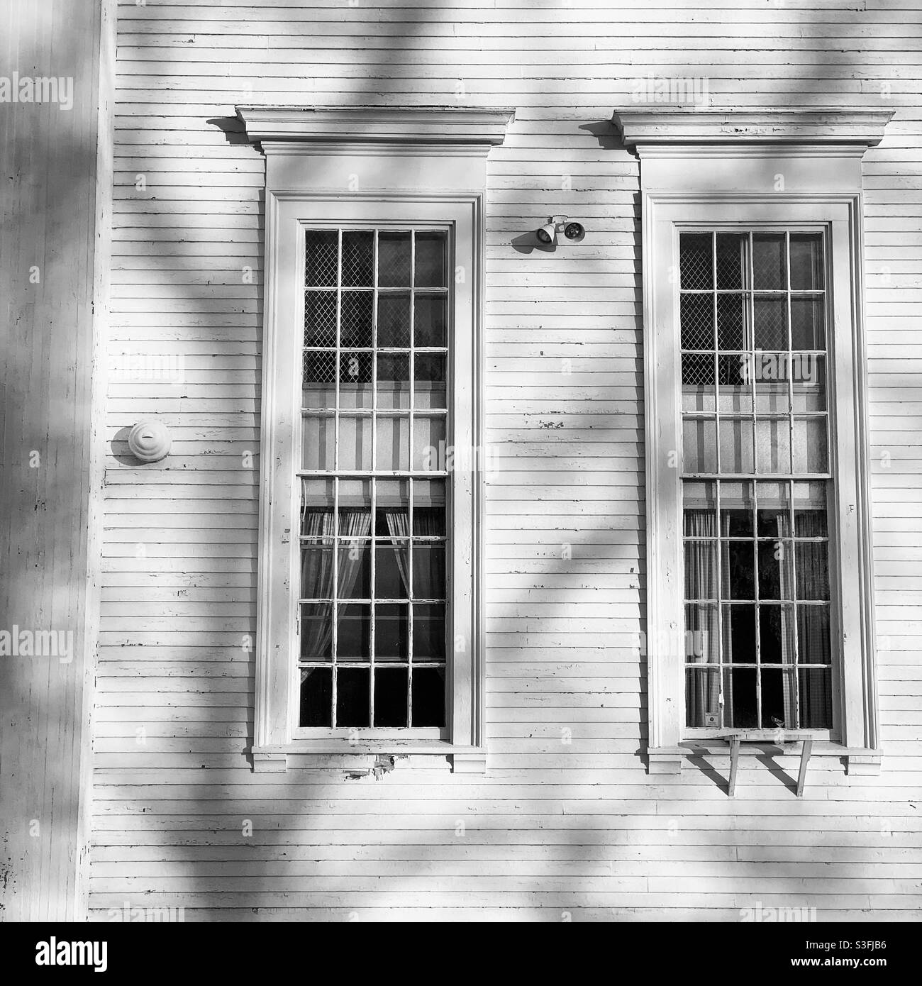 Windows, Old Town Hall, Stockbridge, Berkshire County, Massachusetts, Stati Uniti Foto Stock