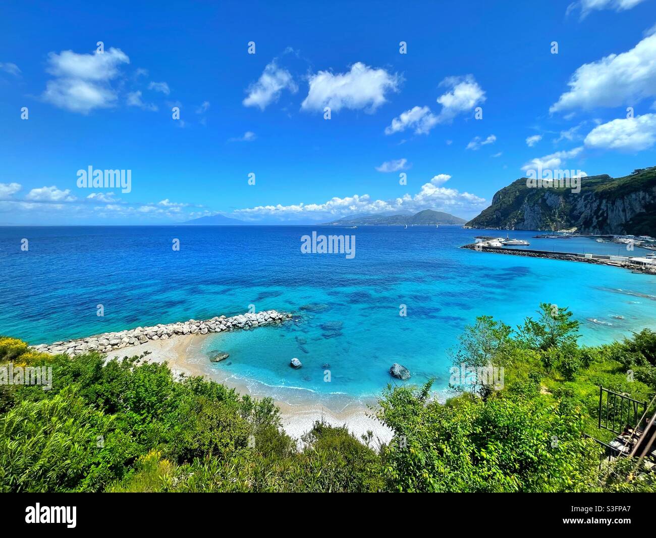 Bellissima isola di Capri, Italia Foto Stock