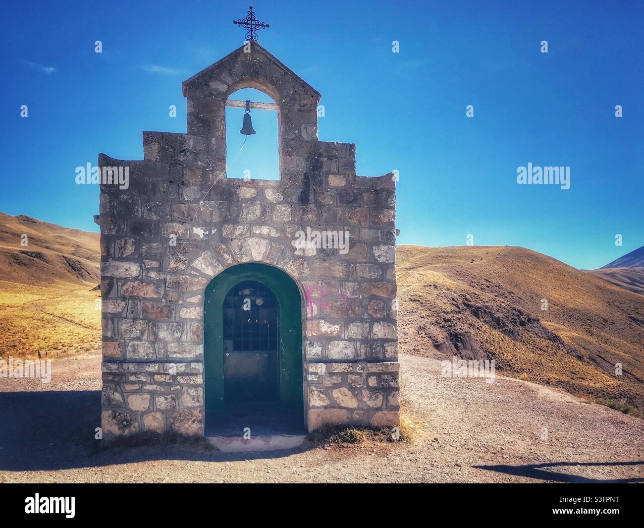 Cappella a lato della strada, Chicoana, Provincia di Salta, Argentina settentrionale Foto Stock