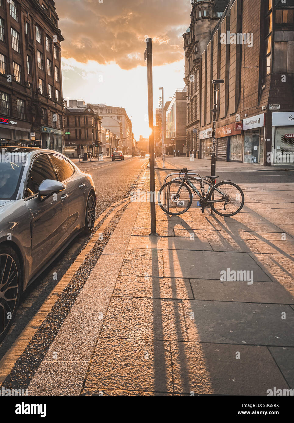 Tramonto al suo meglio. Foto Stock