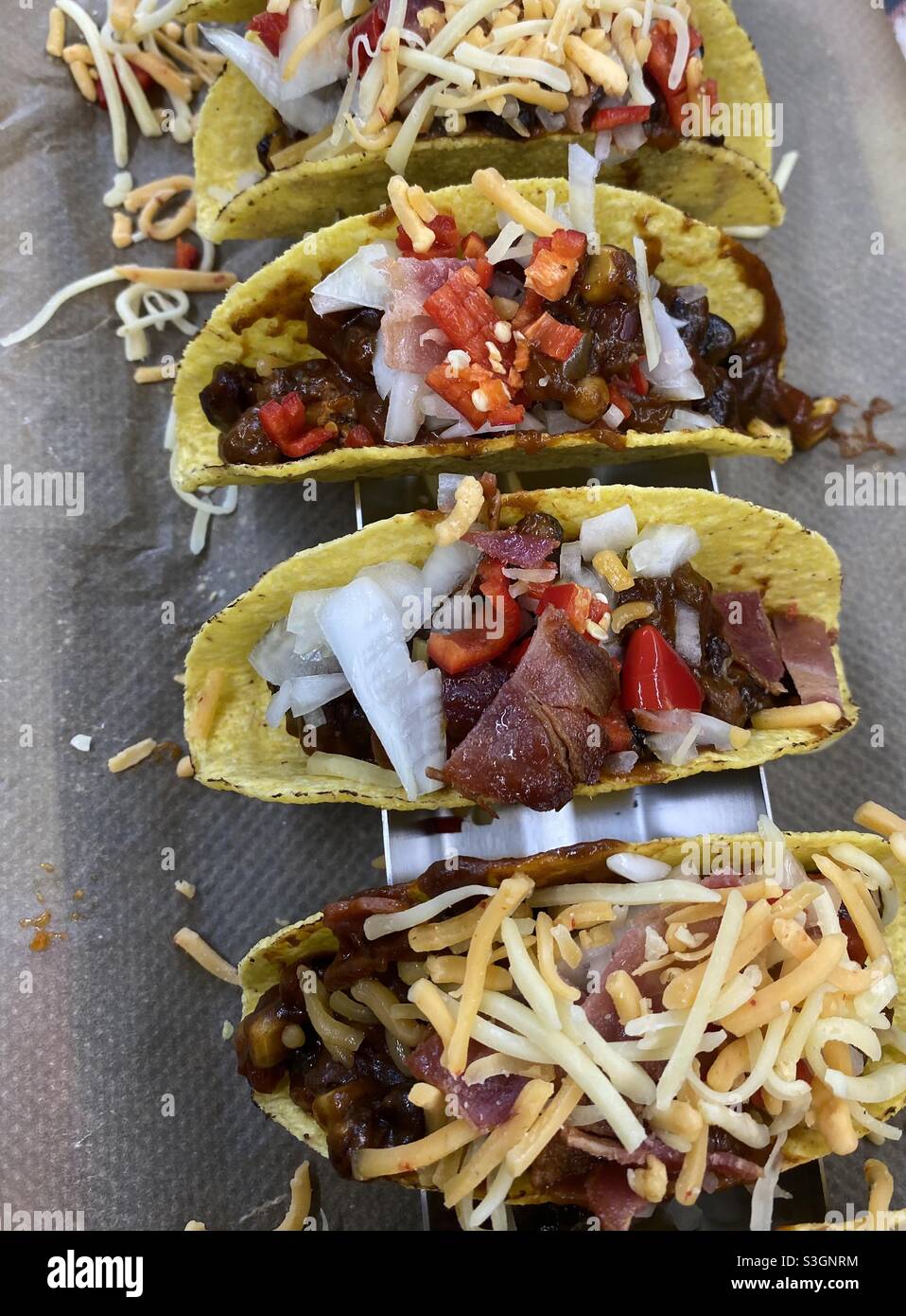 Gustoso Taco Tea al crudo Foto Stock