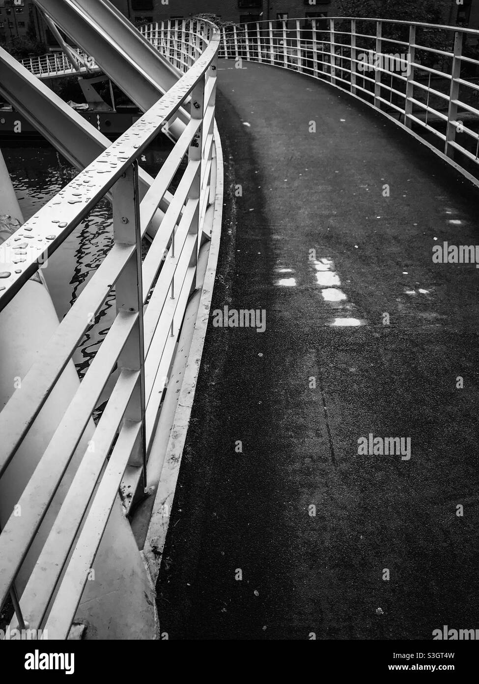 Castlefield Bridge, Manchester - Immagine stock catturata con smartphone