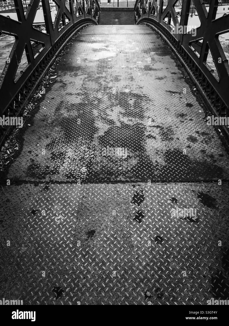 Castlefield Bridge, Manchester - Immagine stock catturata con smartphone