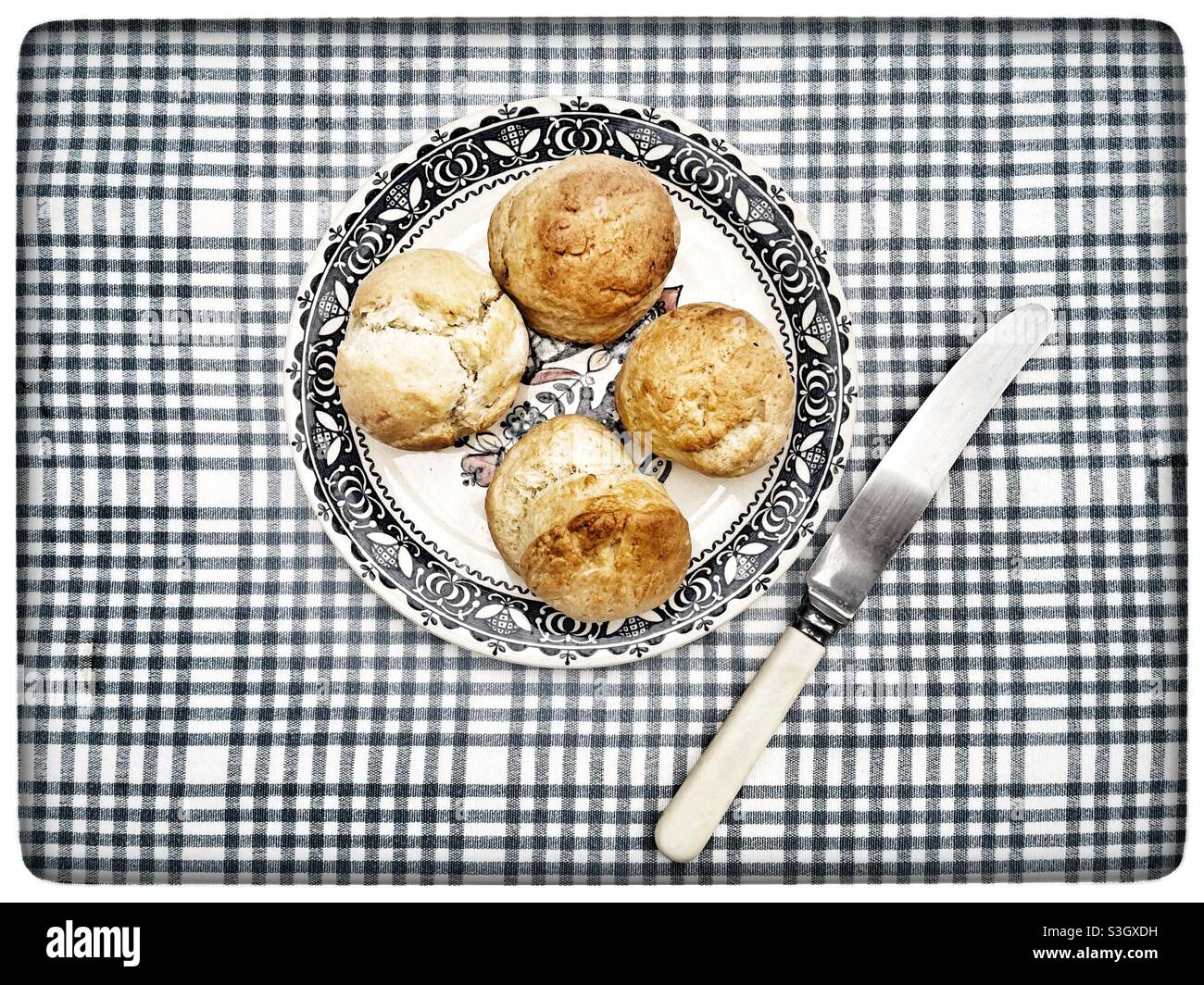 Focaccine fatte in casa Foto Stock