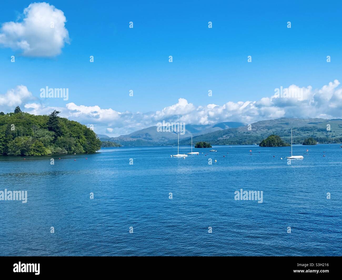 Lago Windermere Foto Stock