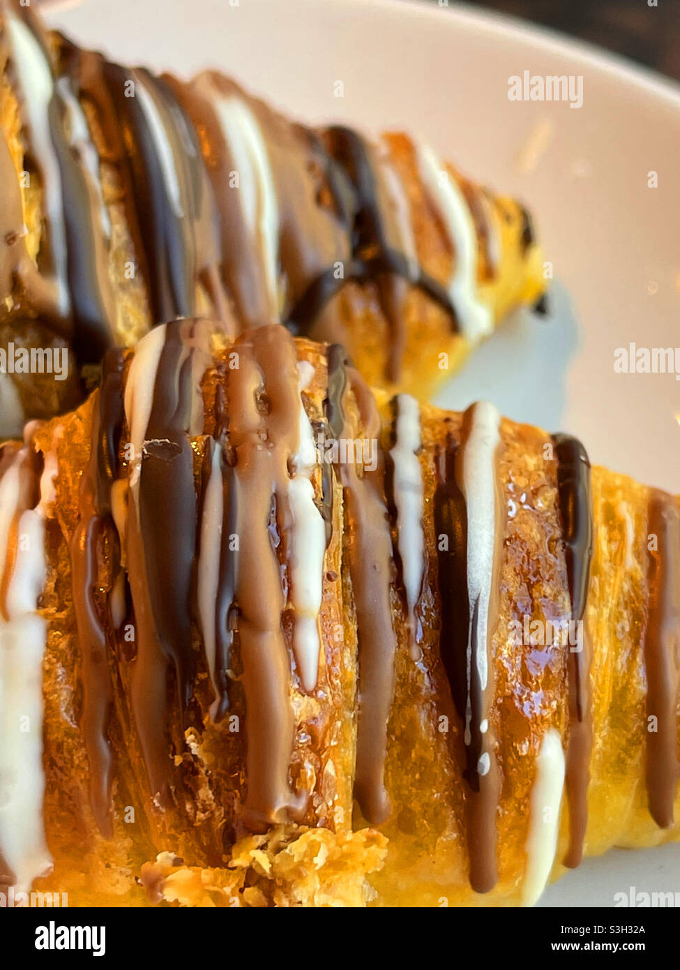 Minicroissanti. Chiudi vista. Foto Stock