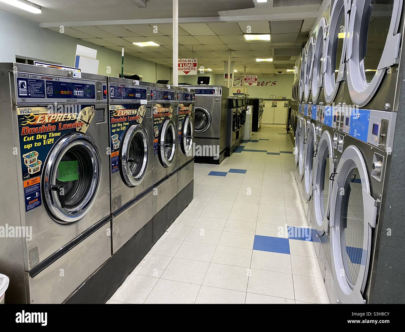 Definizione di Laundromat Foto Stock