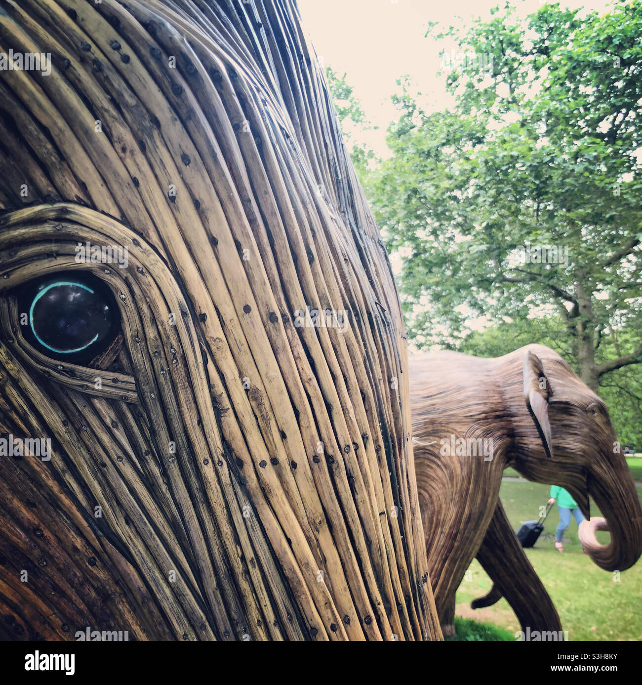 Elephant Sculptures Green Park Londra Foto Stock