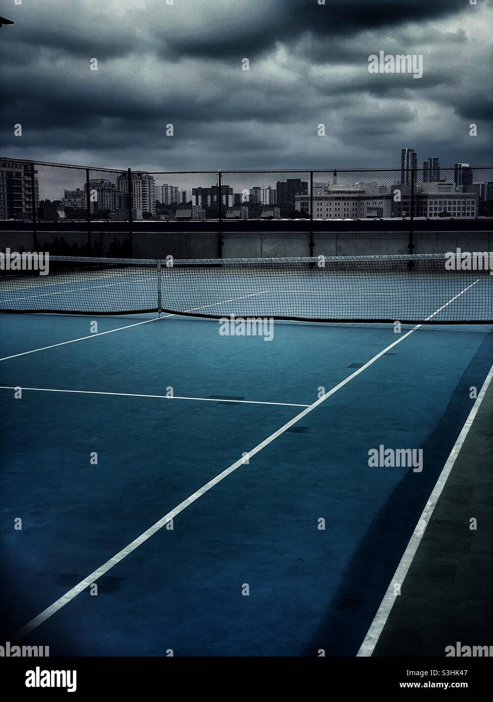 Campo da tennis - Immagine stock catturata con smartphone