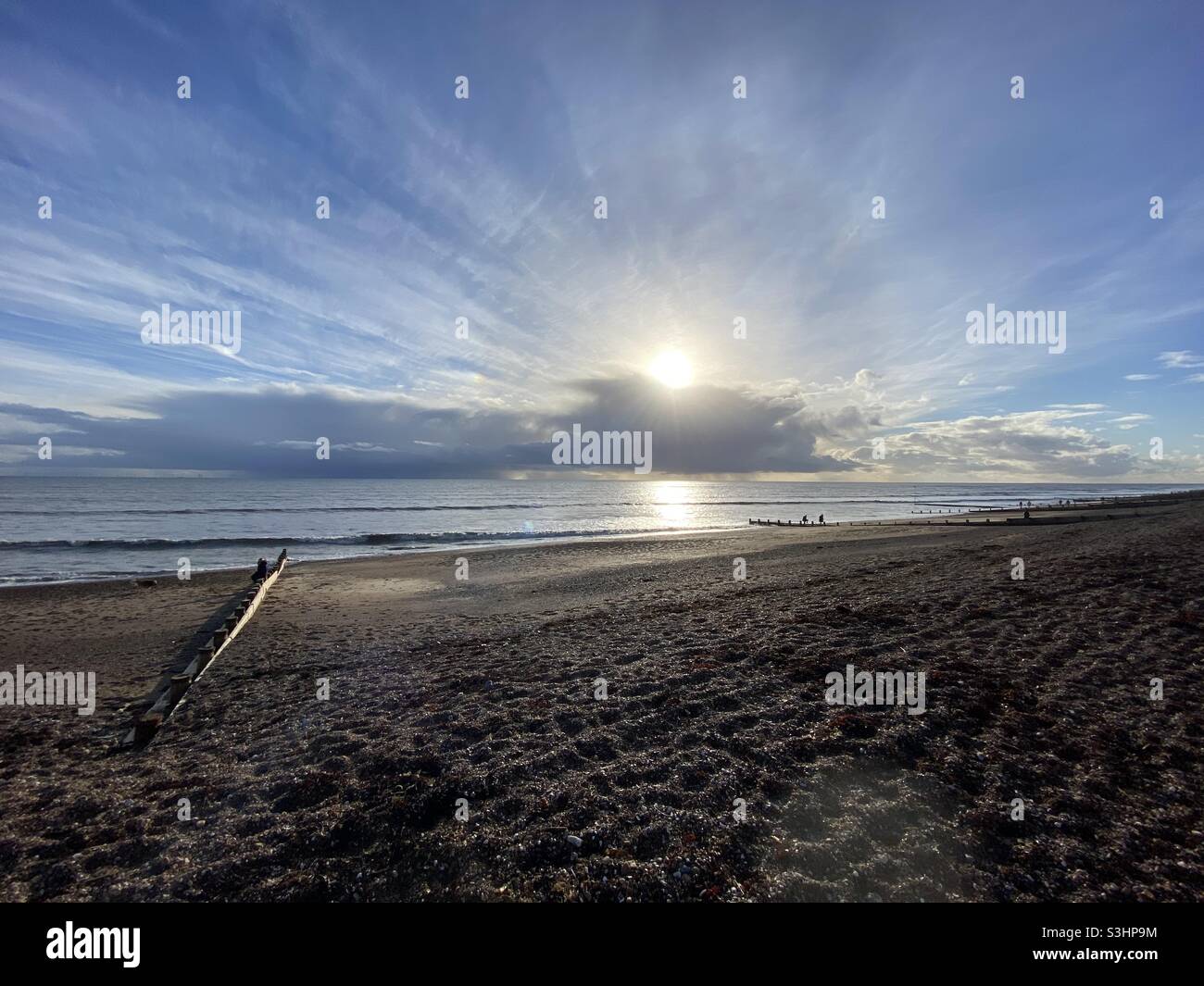 Nubi sopra il mare - Immagine stock catturata con smartphone