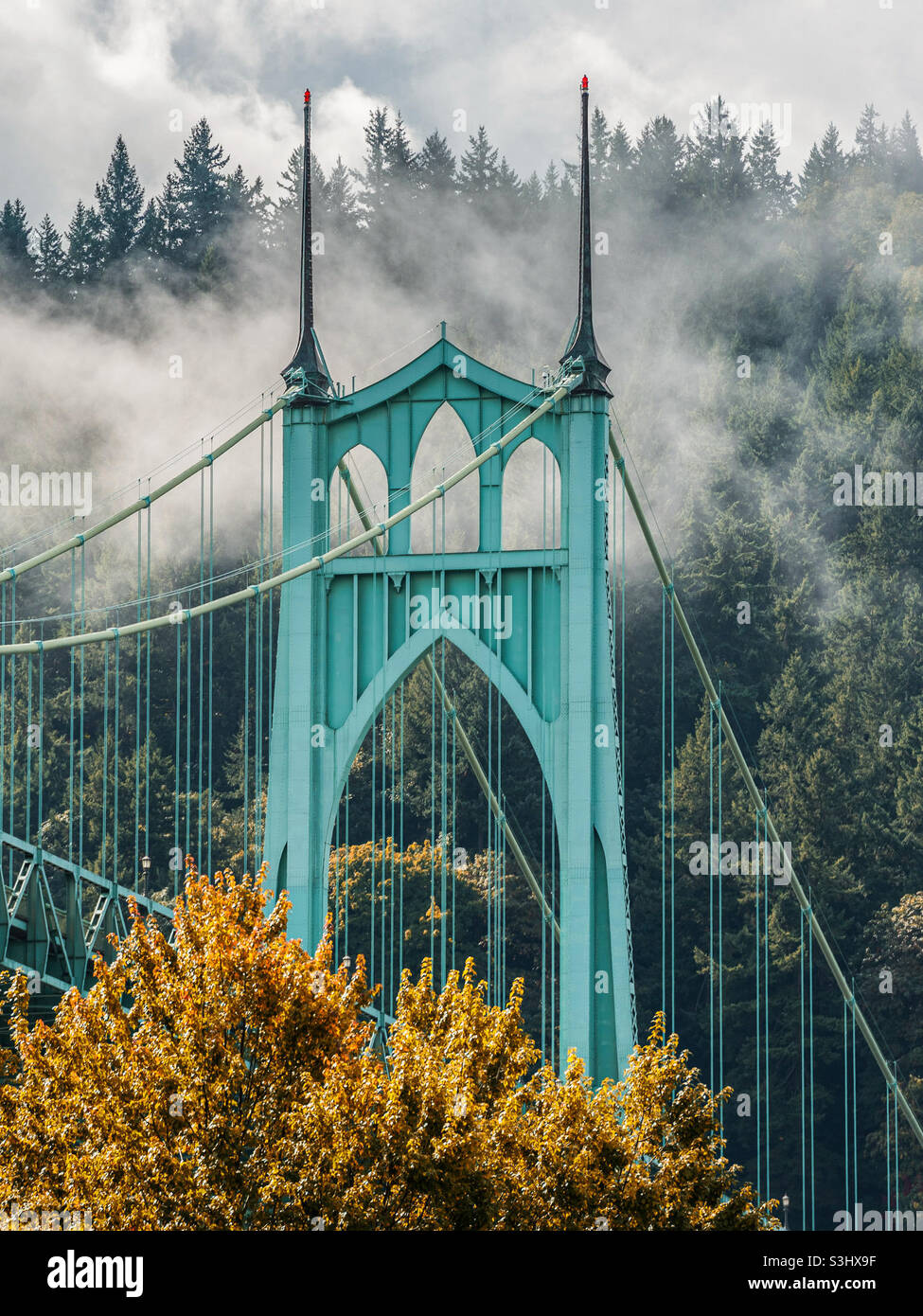 Autunno a Portland, Oregon Foto Stock